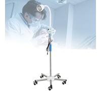 LED Medical Examination Lamp Mobile Type Floor Standing Dental Surgical Lamp ENT Surgery Gynecology Exam Lamp 360° Rotation Height Adjustable Examination Auxiliary Lamp