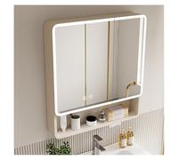 LED Medicine Cabinet with Lights, Bathroom Storage Mirror, Recessed or Surface Mounted, Aluminum Frame, Over Toilet Storage with Interior Sensor Light/Defogger