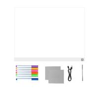 LED Memo Board, Dry Erase Panel, Touch Control Light Board with 7 Colors, Art Kids Acrylic ABS, Painting Pad with Colorful LED, Drawing Boards for Home, School