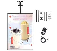 LED Menu Board - Digital Menu Board for Restaurants and Food Trucks, Wall Mounted Light Box, Electronic Display Screen for Menus