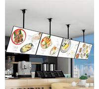 LED Menu Board Light Box, 3D Illuminated Food Display Sign with Aluminum Alloy Frame, Waterproof Wall Mounted Advertising Billboard for Cafe Bar Shop