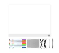 LED Message Board - ABS + Acrylic, Colourful Drawing Light | Seven Colour Erasable Light Cushion, Double Mode Led Note Board Home Office Room Classroom Decor