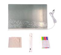 LED Message Board, Illuminated Erase Board,Erasable LED Memo Acrylic Message Board - USB Pluggable Acrylic Lighted Drawing Board