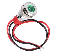 LED Metal Indicator Light, Power Small Corded Industrial Control Components 10mm, with IP66 Rating, for Harsh Environment (3-6VDC) (24V)