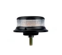 LED Micro Strobe Warning Beacon R65 Amber/Clear Lens 1 Bolt Mount 12V/24V Rotating Flashing light for Agricultural machines Recovery vehicles Response vehicles