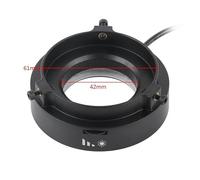 Led Microscope Illuminator Ring Light with Customizable Brightness (0-100) 72 or 144 F3 LEDs 6500-7000k White Light USB-Powered 5v Input for Monocular Stereo Microscopes(144LED)