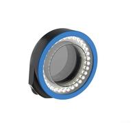 LED Microscope Light Source, 70 * 66mm Dual Polarized Light Source 32 Lamp Beads Microscope LED Light Source Adjustable