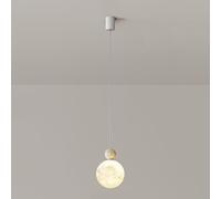 Led Minimalist Hanging LampPendant Lights Indoor Small Modern Kitchen Island 3D Planet Moon Ceiling Hanging Lamp Nordic Modern Milk Chandelier for Din