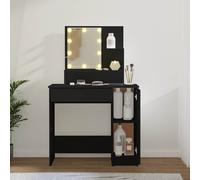 LED Mirror Dressing Table Vanity Set Make Up Table with Storage Cabinet Drawer