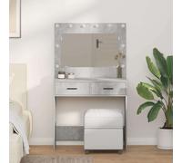 Dressing Table Concrete grey 78.5 x 41 x 135 cm Engineered wood