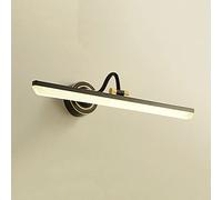 Led Mirror Front Lamp Bathroom Light Fixture, 11W Makeup Lighting Neutral White 4000K Adjustable Bath Vanity Wall Sconces, Mirror Cabinet Lights for Dressing Table/Black