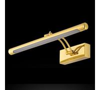 LED Mirror Front Wall Lamp Minimalist Bathroom Anti Fog Stainless Steel Decorative Corridor Cabinet Sconce(70cm,Tricolor_Gold)