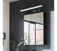 LED Mirror Front Wall Light with Motion Sensor Wall Lamp 180° + 350° Rotatable Wall Sconce with Adjustable Arm Wall Lighting Long Strip Design Acrylic for Bedroom Bathroom