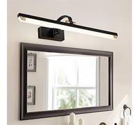 Led Mirror Light Black Retro Mirror Cabinet Lamp Dimmable 3000-6000K Bathroom Light 240 ° Rotate Artwork Picture Light for Home, Hotel/56Cm11W