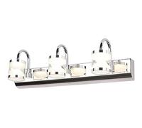 LED Mirror Light, Modern Simple 3 Head Acrylic Waterproof Mirror Front Light, Acrylic Cover Stainless Steel Bathroom Mirror Front Lamp Fitting for Washroom, 9w [Energy Class