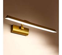 LED Mirror Lights Bathroom Wall Lamp, Retro Picture Light with Rotatable 240° Lamp Head, 4000K Neutral White, Vintage Mirror Cabinet Lights for Hotel Restaurant Bronze Make-up Light,41cm 8W