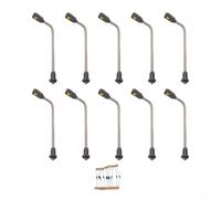 LED Model Train Z Scale Street Lights Platform Lamp Post Set Metal Railway Layout Lighting Accessories for Train Building Scenery Model Making 3V DC 1:200 Scale