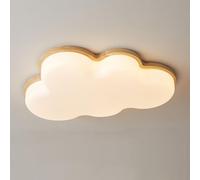 Led Modern Cream Style Bedroom Ceiling Lights, Simple Children's Room Ceiling Lights, Full Spectrum Eye Clouds Lamps and Light Fixtures,60Cm/50Cm