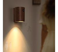 LED Modern Magnetic Wall Light with 120° Motion Sensor USB Rechargeable 2400mAh Wall Sconce 3000K Warm Indoor Geometric Design for Stairs Hallway Living Room