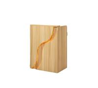 LED Modern Reception Desk - Compact Checkout Counter for Retail Hotel & Office - Light Walnut Finish (39.4in) - Sleek Front Desk with Illuminated Design