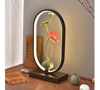 LED Modern Table lamp Chinese Bedside lamp Warm Light 3000K Night Light Table lamp Nordic Decorative for Bedroom Living Room Hotel Café 21 * 38CM,C