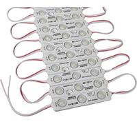 LED Module + Power Supply - Warm White 2800K - 12V - 3x 5730 SMD Chip Injection Light Lighting Advertising Technology Display Boxes Warm (20, without Power Supply)