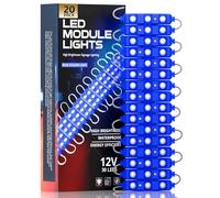 LED Module,Replacement Lights for Inflatables Blue 20Pack 5054 SMD 150MM Per LED Module IP65 Waterproof Christmas Inflatables Light for Letter Sign with Tape Adhesive Backside (Blue)