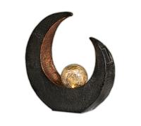 LED Mondsichel Solar Light Glass Sickle Garden Floor Bollard Ornament