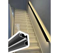 LED Mot Sensor Aluminum ir il, 3-14ft Industrial Wall Balusters for Basement or Corridor, Support Bar, Right Side, 9.5ft (290cm) - Enhance Safe & SLE