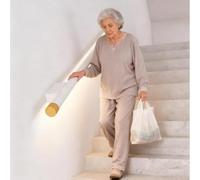 LED Mot Sensor Stair il 1.6m WallMounted Night Light for Stairs & Hallways Iled Grab Bar forAisles (White)