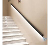 LED Mot Sensor Stair il Wall-Mounted Indoor Step Railing Black Stair Safe il with Light Right Size 39" (100cm) for Enhanced Visibili