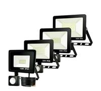 LED Motion Sensor Flood Light, LED Work Light with Plug,IP66 Waterproof Floodlights Outdoor 5000K Daylight White Super Bright Security Light for Garage,barn,Front Porch (10W with Sensor).