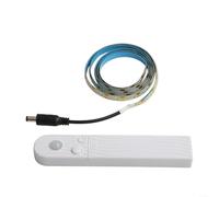 LED Motion Sensor Light Strip With Human Body Detection, Adjustable Timer, USB Or Battery Powered, Waterproof, Flexible Silicone Bar For Cabinet, Bed, Stairs Or Narrow Space Lighting (White light-1M)
