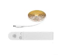 LED Motion Sensor Light Strip With Human Body Detection, Adjustable Timer, USB Or Battery Powered, Waterproof, Flexible Silicone Bar For Cabinet, Bed, Stairs Or Narrow Space Lighting (white light-3M)