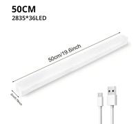 LED Motion Sensor USB Rechargeable Wireless PIR Strip Light Cabinet Closet Lamp