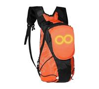 LED Motorcycle Backpack 36 x 21 x 12 cm Luminous Backpack Outdoor Sports Accessory Bags Safety Glow Bag for Urban Night Camping Hiking Running Bike Riding Festival Men Women SC, orange, see