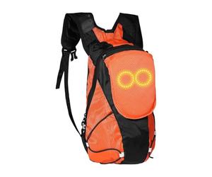 LED Motorcycle Backpack - Atmosphere Lighted Bag - Ergonomic LED Glow Backpack for Riding, Commuting, Running, Urban, Camping, Hiking, Travel, Adults