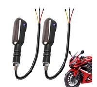 LED Motorcycle Indicator Kit - 12V Light 27 Modes, Waterproof Signal Upgrade Assembly, Front Rear Blinker Replacement Set, Touring Cruiser Accessory | Advanced Circuit Board With Multi Pattern Fl