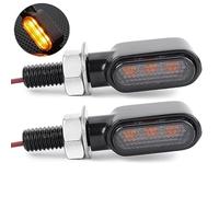 Led Motorcycle Turn Signal Light 2PCs Set Motor Smoke Lens 6LED 12V Amber Blinker Indicator Lamp Easy To Install,obvious