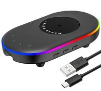 LED Mouse Jiggler Undetectable Mouse Mover Device with Timer, Mouse Mover Work from Home - ON/Off Switch, Driver-Free Shaker for Keeping The PC Active and Secure,black