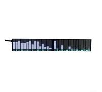 LED Music for SPECTRUM Display Module Dual Channel Ambient Light Pickup Rhythm Real-Time Audio Level Meter PCB Board Type-C Power 215 x 33 x 16 mm Adjustable Brightness Sensitivity