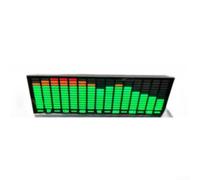 LED Music for spectrum Display, Sound Reactive Light with Built-in Mic, FFT Audio Visualization for Car Interior Decor(Green Orange Red)
