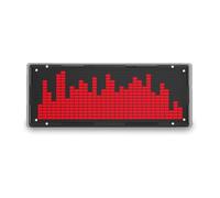 LED Music Spectrum Analyzer 32-Bit Stereo VU Meter with FFT Real-Time Audio Signal Display, 8 Effects & Brightness Adjustment, DC 5V USB Powered