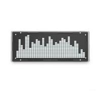 LED Music Spectrum Analyzer Indicator Board with 32-Bit Stereo VU Meter, FFT Audio Visualization for Spectrum Analysis, USB-Powered(White)