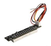 LED Music Spectrum Audio Level Indicator VU Meter with Dual Channel AGC Modes for 12V 24V Systems, 7-12V Input, Indicator Lights Display(B)