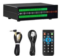 LED Music Spectrum Display Auditory Meter, Studio Dynamic Music Spectrum LED Display Auditory Visualization LED Sound Meter, 8 Kinds Display Effect and PPM VU Mode, for Musicians