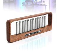 LED Music Spectrum Display, Home Audio Spectrum Analyzer with 7 Preset Modes, Dynamic Mode Switchable, 12 Nixie Tubes for Studio Gaming Room