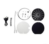 LED Music Spectrum Display Kit, 10Pcs Circular Music Spectrum Display With Touch Control Featuring 135 White 10 Full Color LEDs