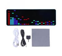 LED Music Spectrum Display RGB 16x24 Segment Rhythm Voice Sensor Pickup 20 Dynamic 7 Color Effects HU-008B Blue for Music Enthusiasts