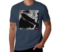 Led Music Zeppelin I Remastered Album Cover T-Shirt for Men, Vintage Band Graphic Tee, Classic Rock Concert Shirt, Cotton Music Merch Navy-Style 2XL